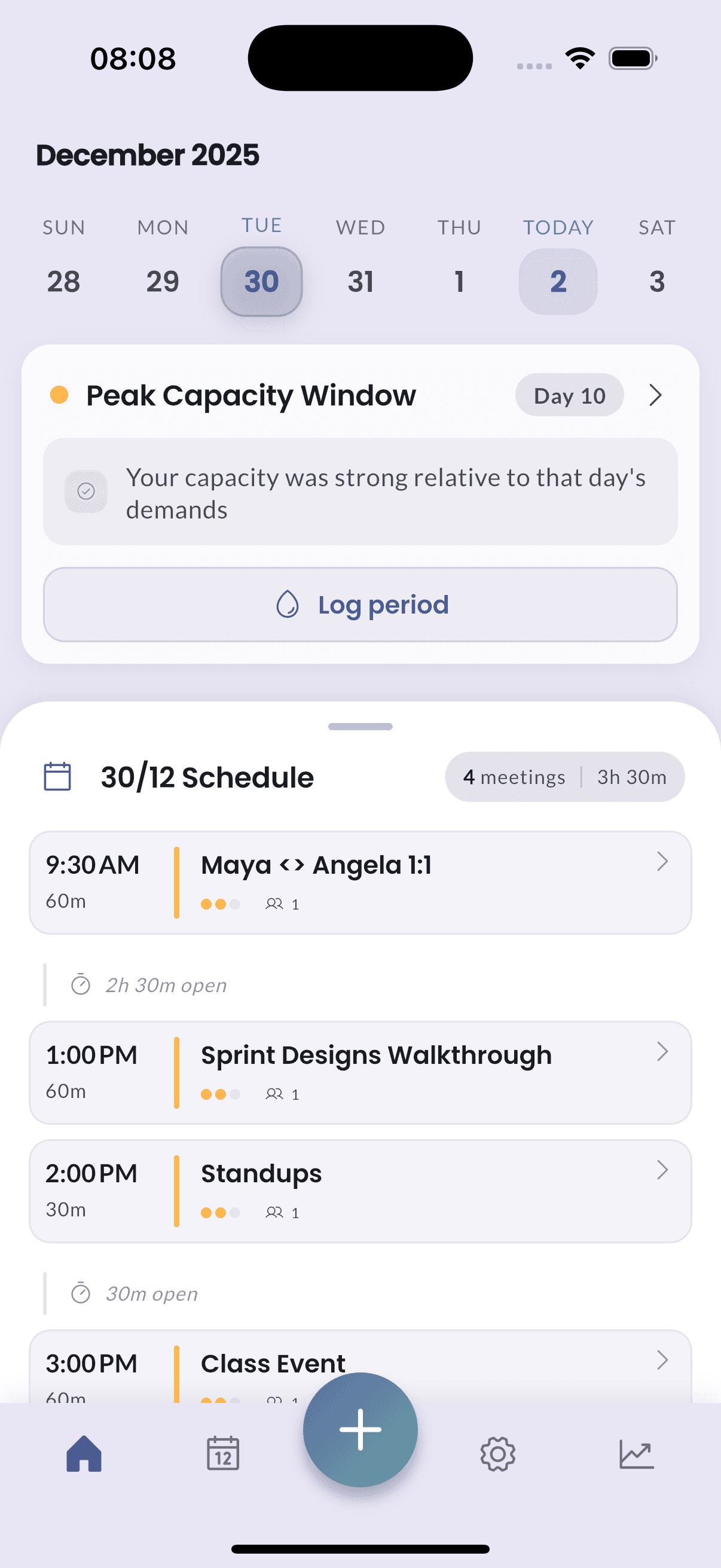 Athena app interface